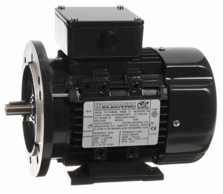 Image for Marathon Three Phase IEC Aluminum Metric B3/B5 Motors