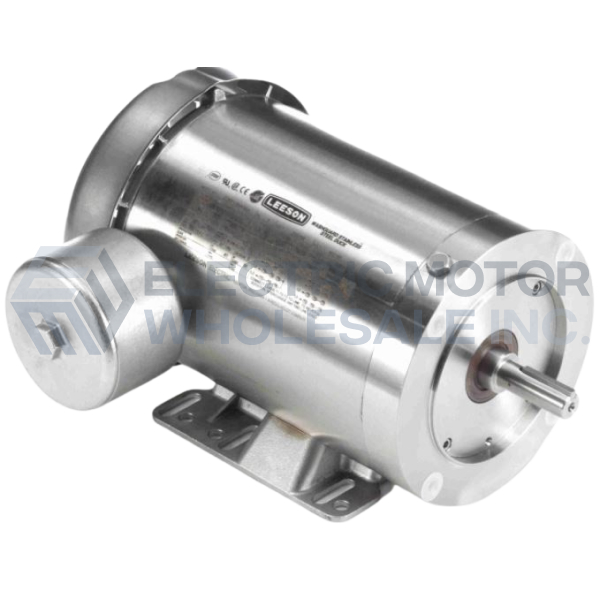 Image for LEESON Three Phase WASHGUARD Extreme Duck Ultra Stainless Motors with SGR