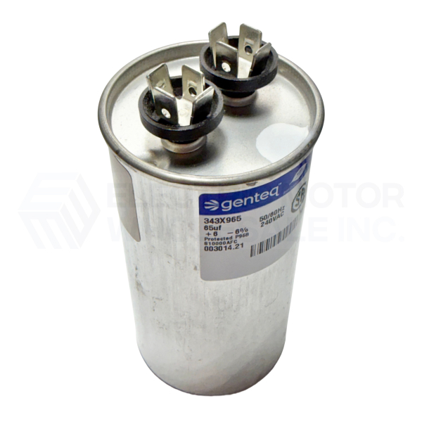 Image for 003014.21 LEESON Run Capacitor 65MFD 240VAC
