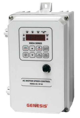 Image for 1HP KB Electronics KBDA-24D NEMA4X Epoxy White Digital VFD 115/230VAC 1PH Input 9537