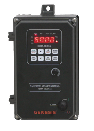 Image for 1HP KB Electronics KBDA-24P NEMA4X Digital VFD 230VAC 3PH Input 9766