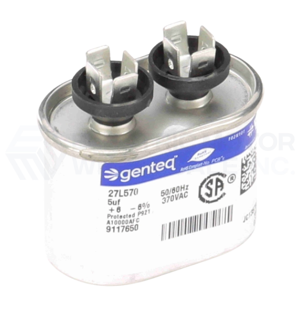 Image for A373 LEESON OVAL RUN CAPACITOR 5MFD 370VAC