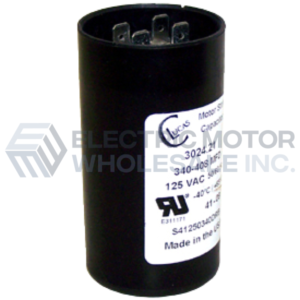 Image for 003062.31 LEESON Start Capacitor 400-480MFD 125VAC