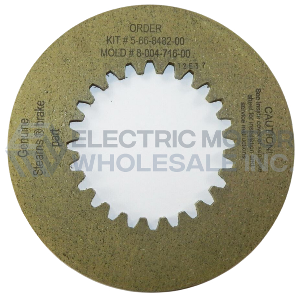 8-004-716-00 STEARNS HI-INERTIA DISC 566848200, 5-66-8482-00