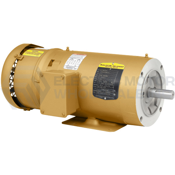 Image for 1HP BALDOR 1760RPM 143TC TEFC 3PH SUPER-E BRAKE MOTOR CEBM3546T