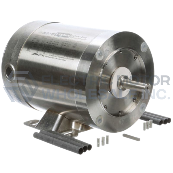 Image for 1/2HP LEESON 1725RPM 56C TENV 3PH STAINLESS WASHDOWN MOTOR 117906.00