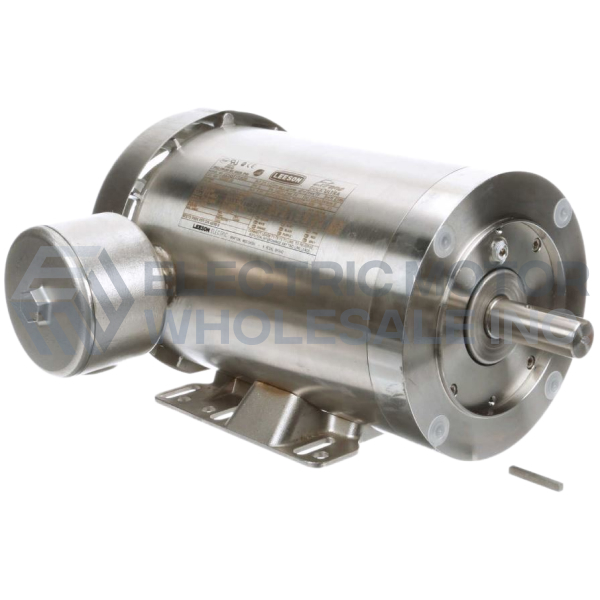 Image for 1.5HP LEESON 1750RPM 143TC TEFC 3PH STAINLESS WASHDOWN MOTOR 122221.00
