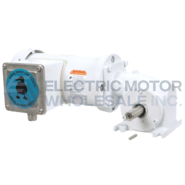Image for 1/6HP LEESON 172RPM 3PH EPOXY WASHDOWN RIGHT ANGLE GEARMOTOR M1145147.00