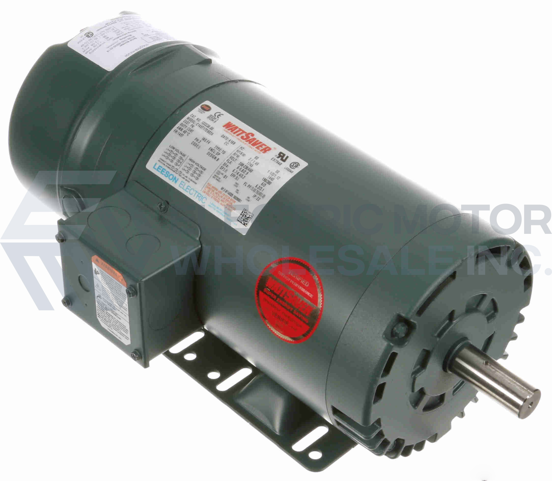 122238.00 LEESON 2HP 3PH BRAKE MOTOR C145T17DB82