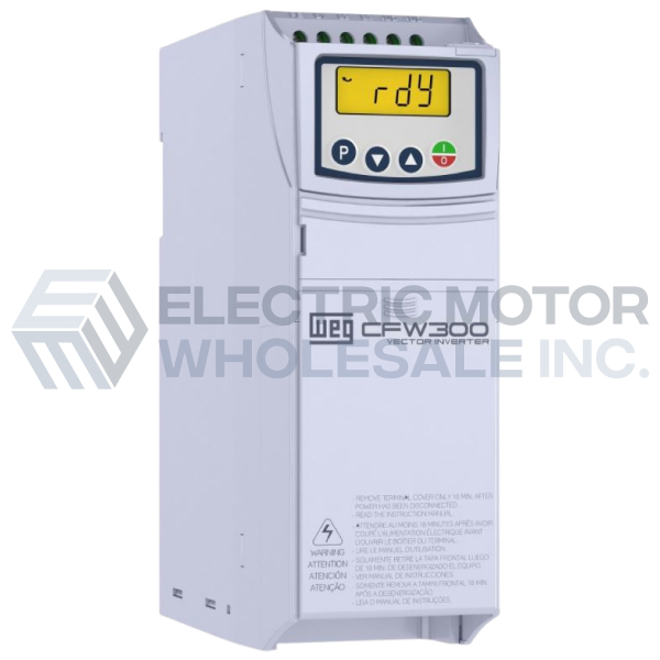 Image for 5HP WEG CFW300 SERIES IP20 VFD 230VAC 3PH INPUT CFW300B15P2T2DB20