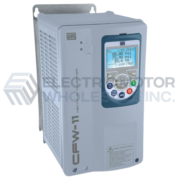 Image for 2HP WEG CFW11 SERIES NEMA1 460VAC 3PH INPUT VFD CFW110003T4ON1Z