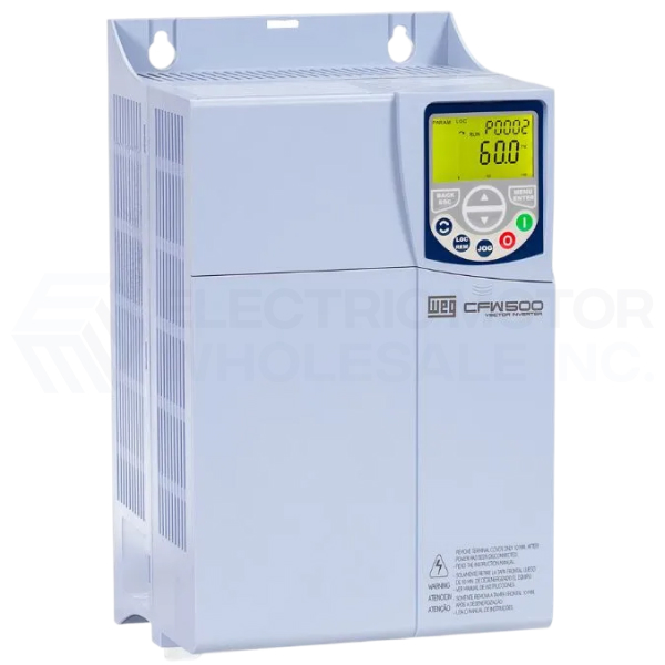 Image for 10HP WEG CFW500 SERIES IP20 VFD 230VAC 3PH INPUT CFW500D33P0T2DB20G2