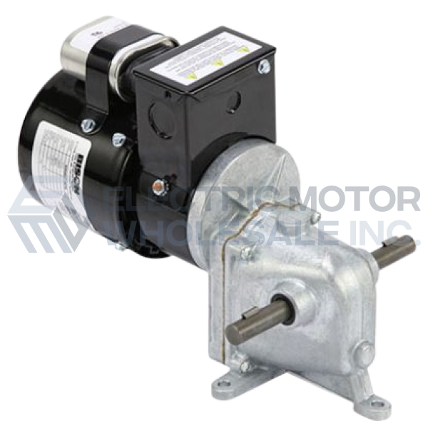 Image for 1/12HP BISON 6RPM Sharq VWDIR33 115/230VAC 1PH Right Angle Gearmotor 026Q607-0275