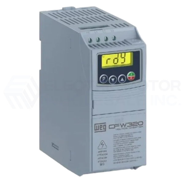Image for 1HP WEG CFW320 SERIES IP20 VFD 115VAC 1PH INPUT CFW320A04P2S1NB20
