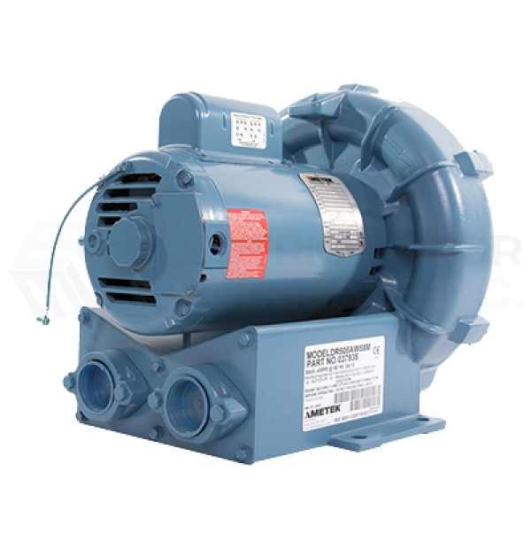 Image for 1HP AMETEK-ROTRON 115/230VAC 1PH Regenerative Spa Blower DR404AQ58M