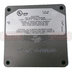 Image for 35CB1501A01 BALDOR Explosion Proof Conduit Box Lid