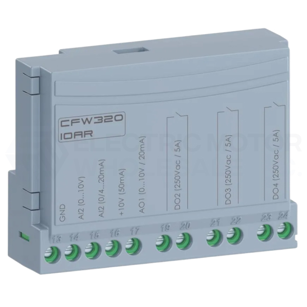 Image for CFW320-IOAR WEG CFW320 Series I/O Analog Expansion Module 16046977